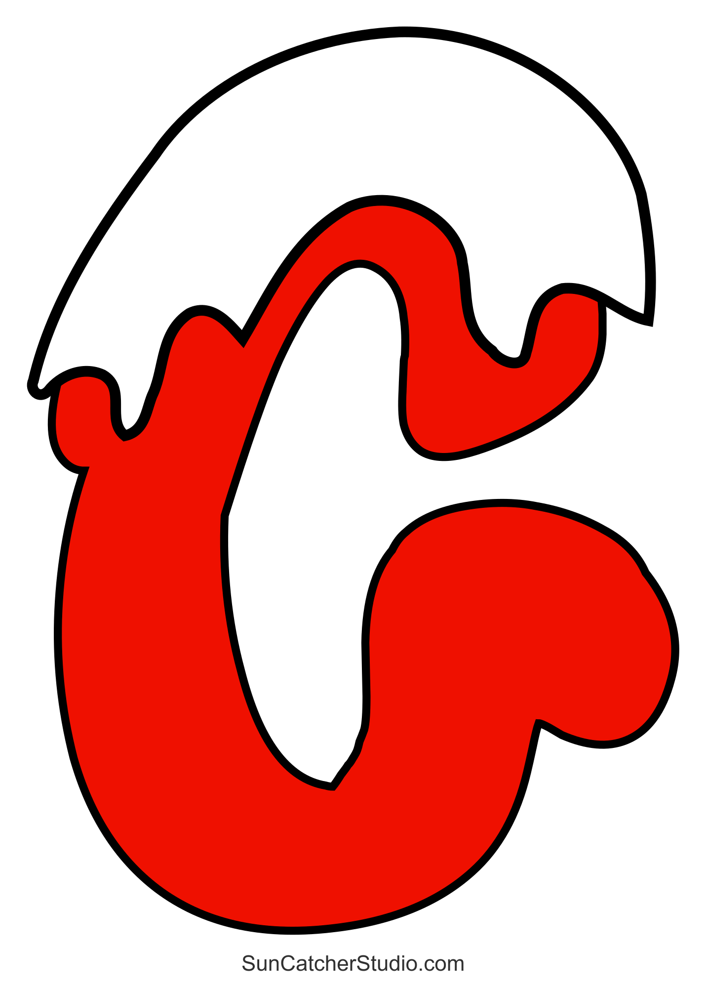 christmas alphabet font (letters, patterns with snow) – free